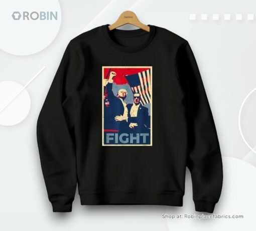 Trump 2024 Flag Fight Fighting Fighters Supporters Americans Unisex Shirt