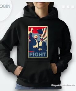 Trump 2024 Flag Fight Fighting Fighters Supporters Americans Unisex Shirt