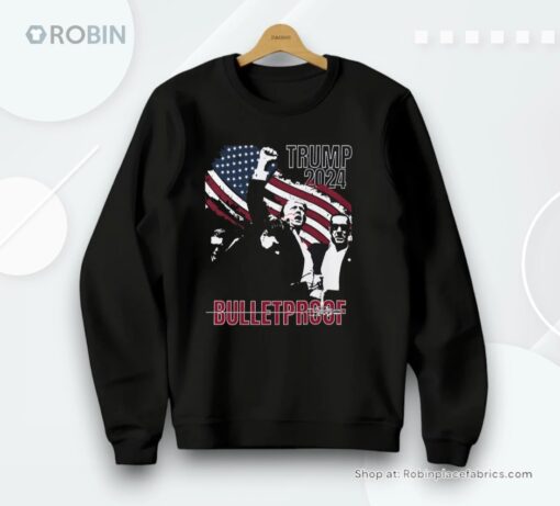 Trump Bulletproof Assassination Unisex Shirt. Support Trump 2024 Unisex Shirt