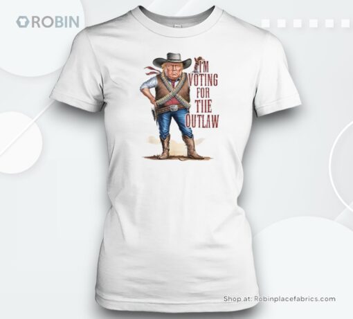 Trump Cowboy I’m Voting For The Outlaw 2024 Shirt