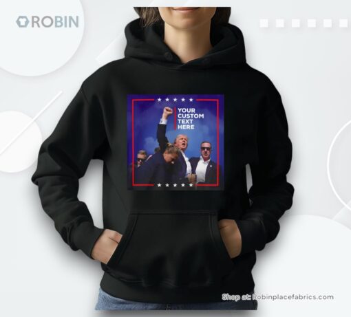 Trump Fight Custom Shirt With Your Text, Personalized Trump 2024 Unisex Unisex Shirt