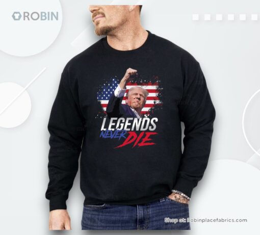 Trump Fight Legends Never Die Pennsylvania Rally Shirt