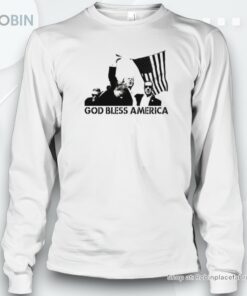 Trump Rally Shot God Bless America Shirt