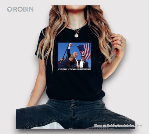 Trump Shooting Ladies Boyfriend Shirt