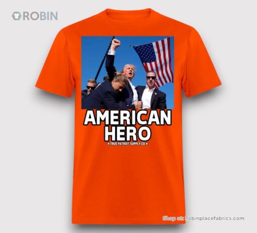 Trump Shot Assassination Attempt American Hero Fist Raised Unisex Shirt
