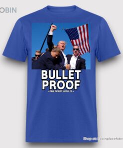 Trump Shot Assassination Attempt Bullet Proof Fist Raised Unisex Shirt