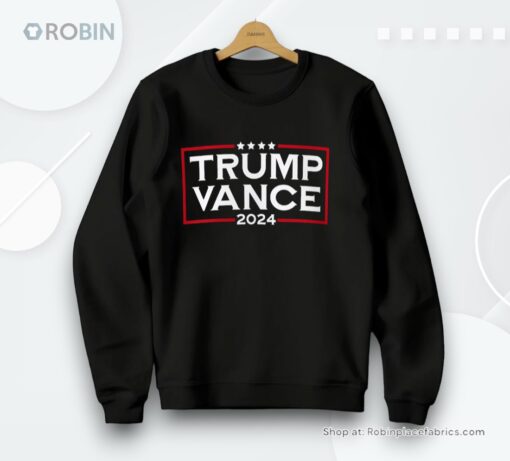 Trump Vance 2024 Crewneck Sweatshirt Donald Trump And Jd Vance Unisex Shirt