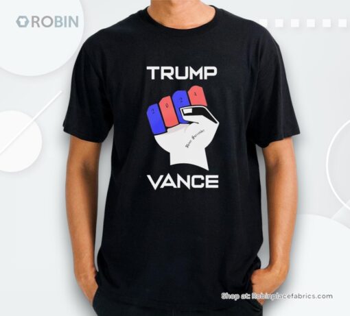 Trump Vance 2024 Never Surrender Make America Great Again 2024 Hand Shirt