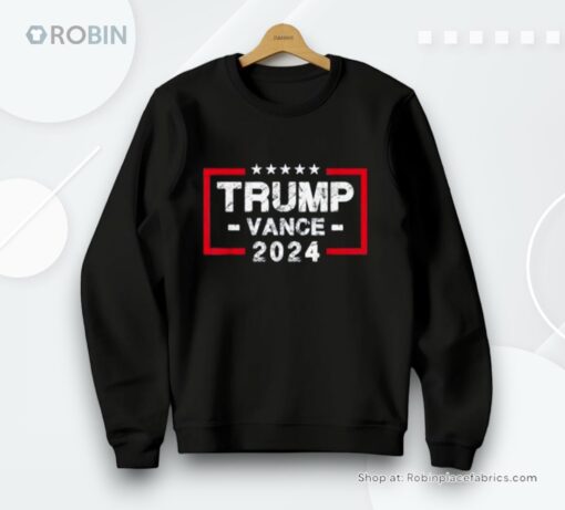 Trump Vance 2024 Us Flag   Election President 2024 Unisex Shirt