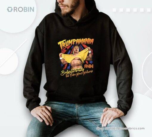 Trump Wrestling Meme Fake News Trumpamania Shirt
