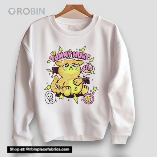 Tummy Hurt Cat Unisex Shirt