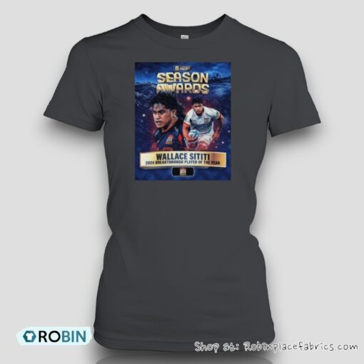 Wallace Sititi Super Rugby Pacific 2024 Breakthrough Player Of The Year Shirt