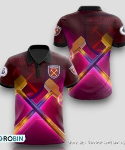 West Ham United Fc 3d Polo Shirt West Ham United Fc 3d Polo Shirt