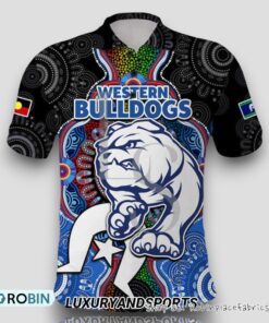 Western Bulldogs Football Naidoc Week Indigenous Polo Shirt Western Bulldogs Football Naidoc Week Indigenous Polo Shirt