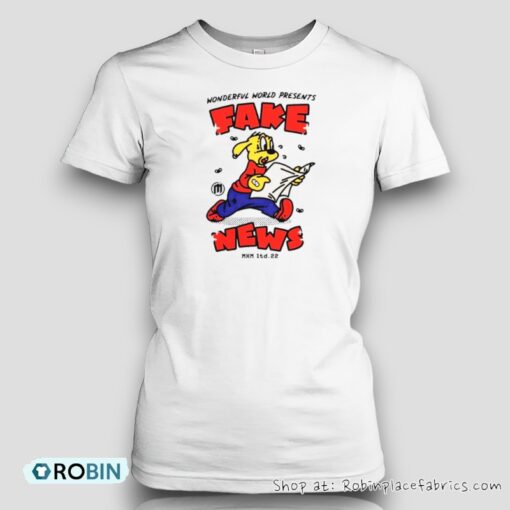 Wonderful World Presents Fake News Shirt