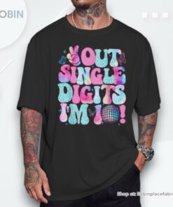 10 Year Old Girl Birthday Groovy Peace Out Single Digits Unisex Shirt 10 Year Old Girl Birthday Groovy Peace Out Single Digits Unisex Shirt