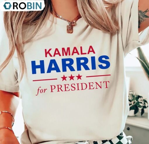 2024 President Kamala Harris Shirt, Girl Power Short Sleeve Crewneck
