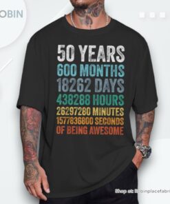 50th Birthday Decoration 50yr 50 Year Old Birthday Unisex Shirt 50th Birthday Decoration 50yr 50 Year Old Birthday Unisex Shirt