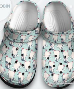 Cute Penguin Pattern 5 Gift For Lover Rubber clog Shoes Comfy Footwear