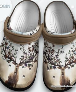 Deer Tree Horn Art Shoes Crocbland Clog Gifts