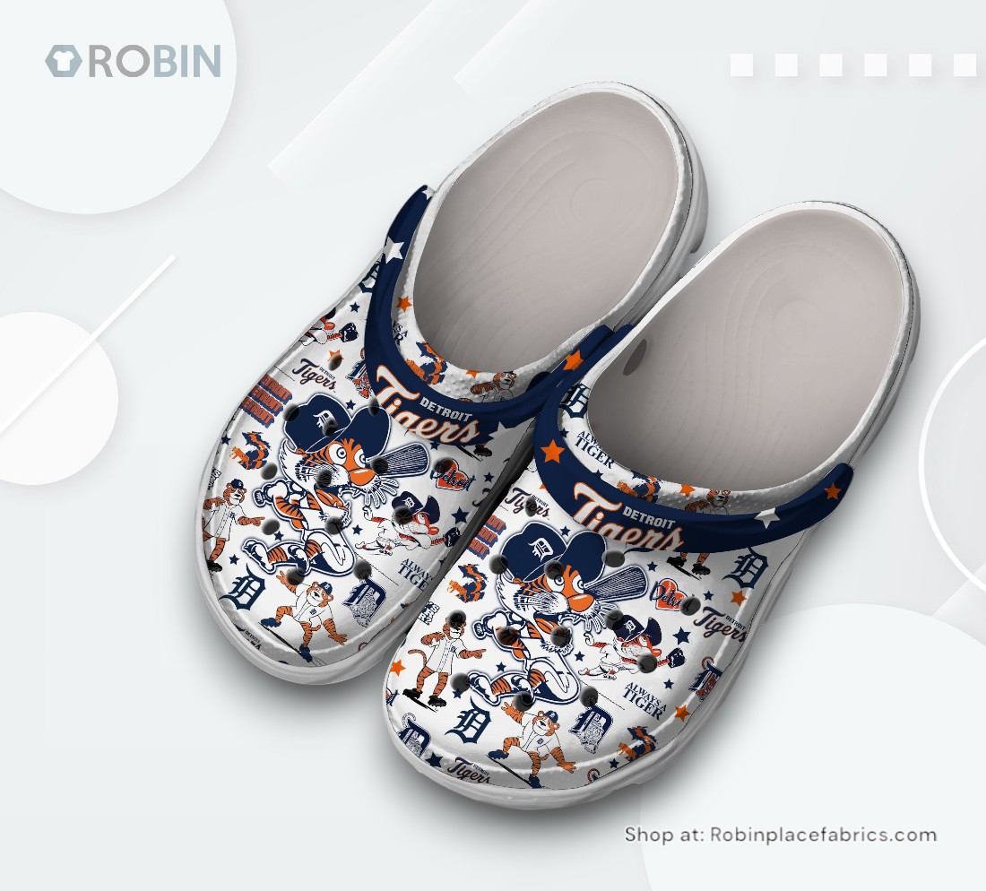 Detroit Tigers Baseball MLB Sport Classic Crocs Shoes, Tigers Gear Detroit Tigers Baseball MLB Sport Classic Crocs Shoes, Tigers Gear