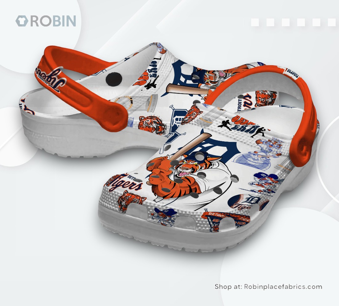 Detroit Tigers MLB Sport Classic Crocs Shoes, Detroit Tigers Gifts for Fans Detroit Tigers MLB Sport Classic Crocs Shoes, Detroit Tigers Gifts for Fans