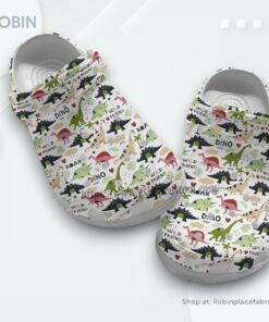 Dino Dinosaur Jurassic Croc Shoes Gift Step Son  Dinosaur Breed Shoes Croc Clogs Gift Grandaughter