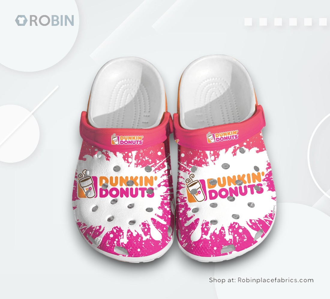 Dunkin Donuts Crocs Crocband Clogs Shoes Comfortable For Men Women