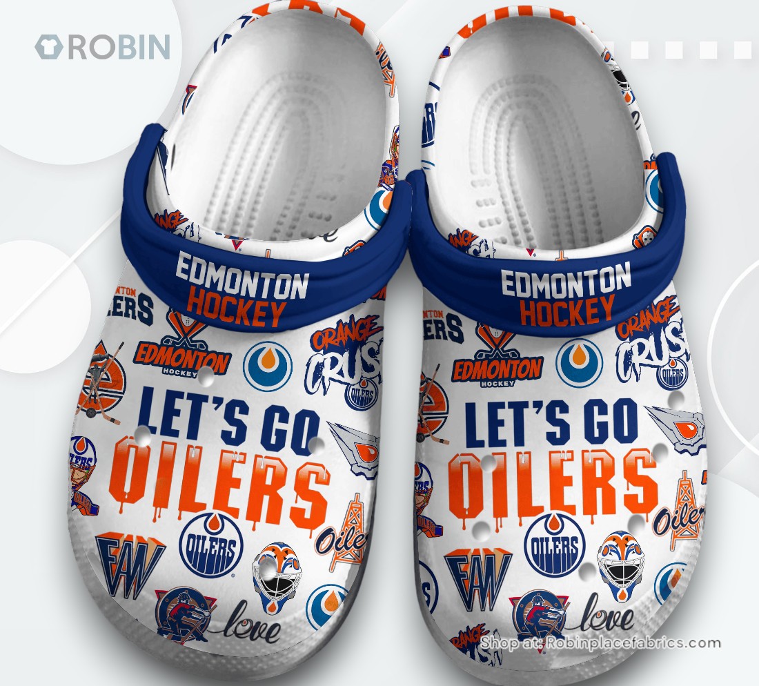 Edmonton Oilers NHL Sport Classic Crocs Shoes, Oilers Merch Edmonton Oilers NHL Sport Classic Crocs Shoes, Oilers Merch