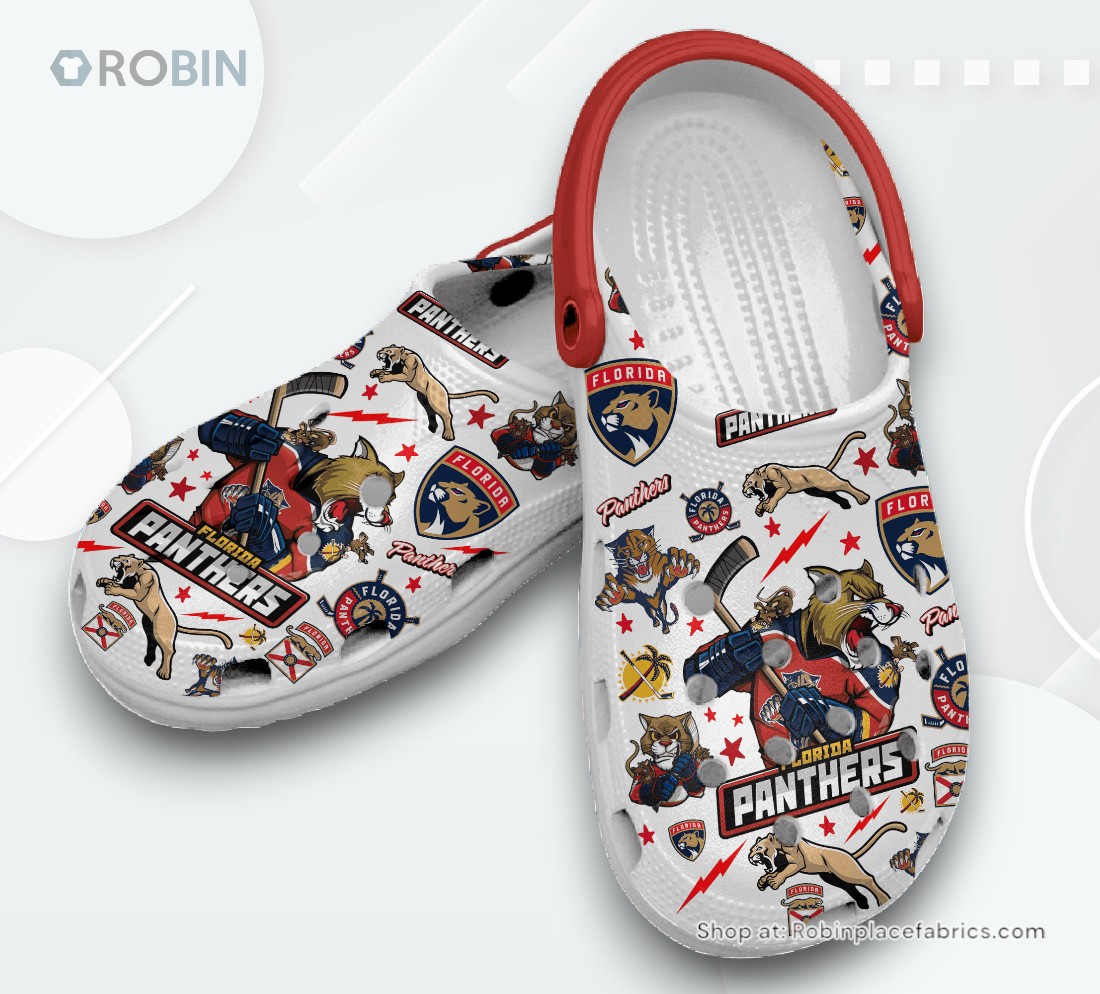 Florida Panthers NHL Sport Classic Crocs Shoes, Florida Panthers Gear Florida Panthers NHL Sport Classic Crocs Shoes, Florida Panthers Gear
