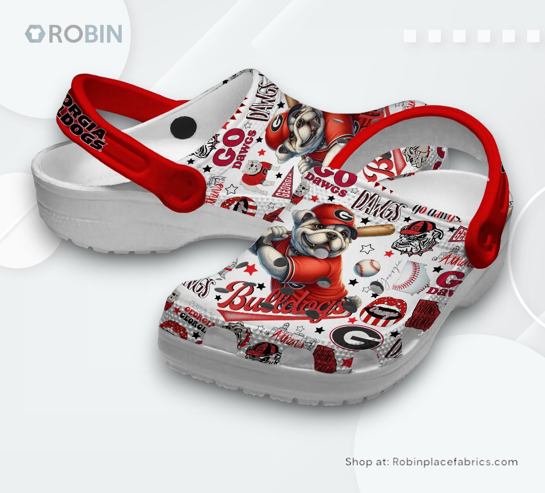 Georgia Bulldogs Football NCAA SportClassic Crocs Shoes, Georgia Bulldogs Gifts for Fans
