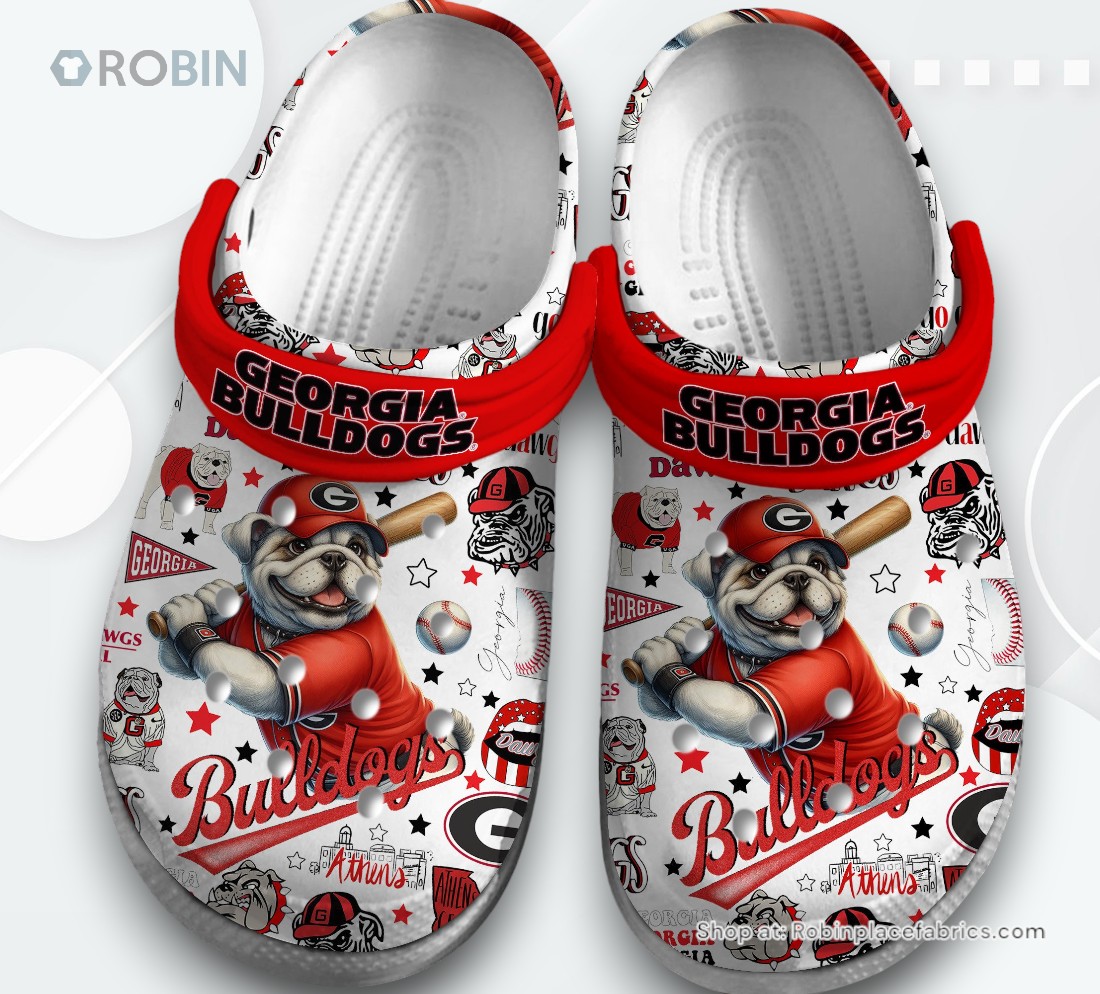 Georgia Bulldogs Football NCAA SportClassic Crocs Shoes, Georgia Bulldogs Gifts for Fans