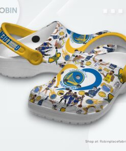 Golden State Warriors NBA Sport Classic Crocs Shoes, Warriors Gifts