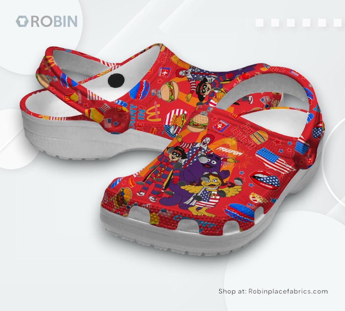 Happy Independence Day Crocs Crocband Clogs Shoes Comfortable For Men Women and Kid Happy Independence Day Crocs Crocband Clogs Shoes Comfortable For Men Women and Kid