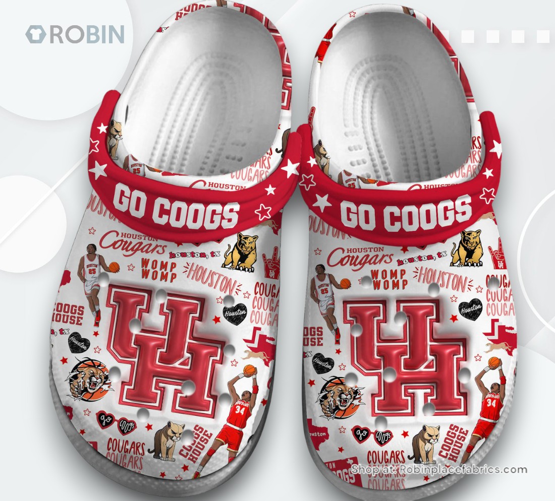 Houston Cougars NCAA Sport Classic Crocs Shoes, Cougars Team Gifts