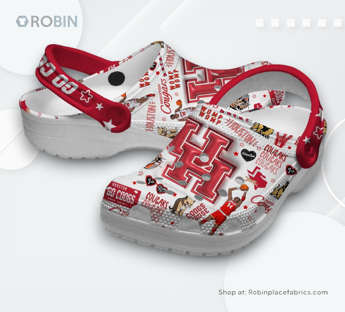 Houston Cougars NCAA Sport Classic Crocs Shoes, Cougars Team Gifts