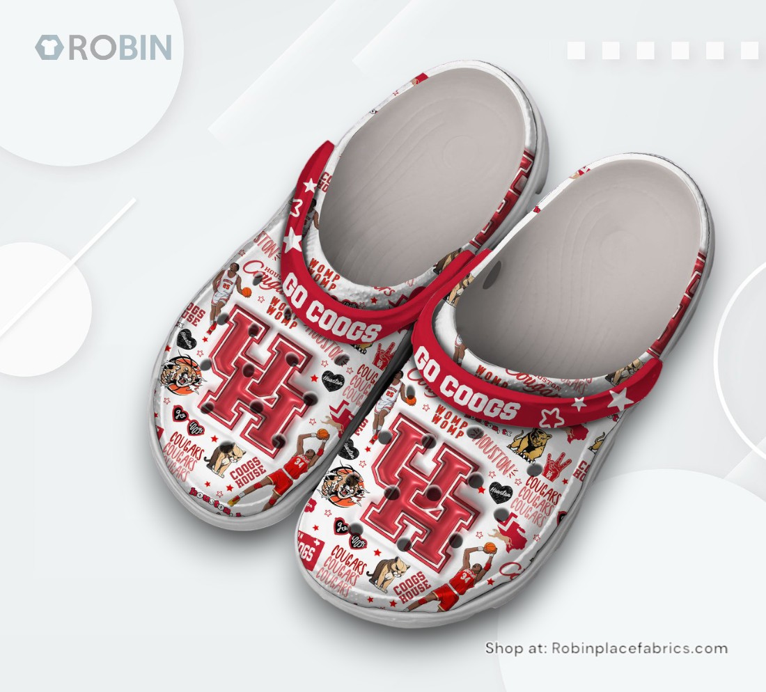 Houston Cougars NCAA Sport Classic Crocs Shoes, Cougars Team Gifts Houston Cougars NCAA Sport Classic Crocs Shoes, Cougars Team Gifts