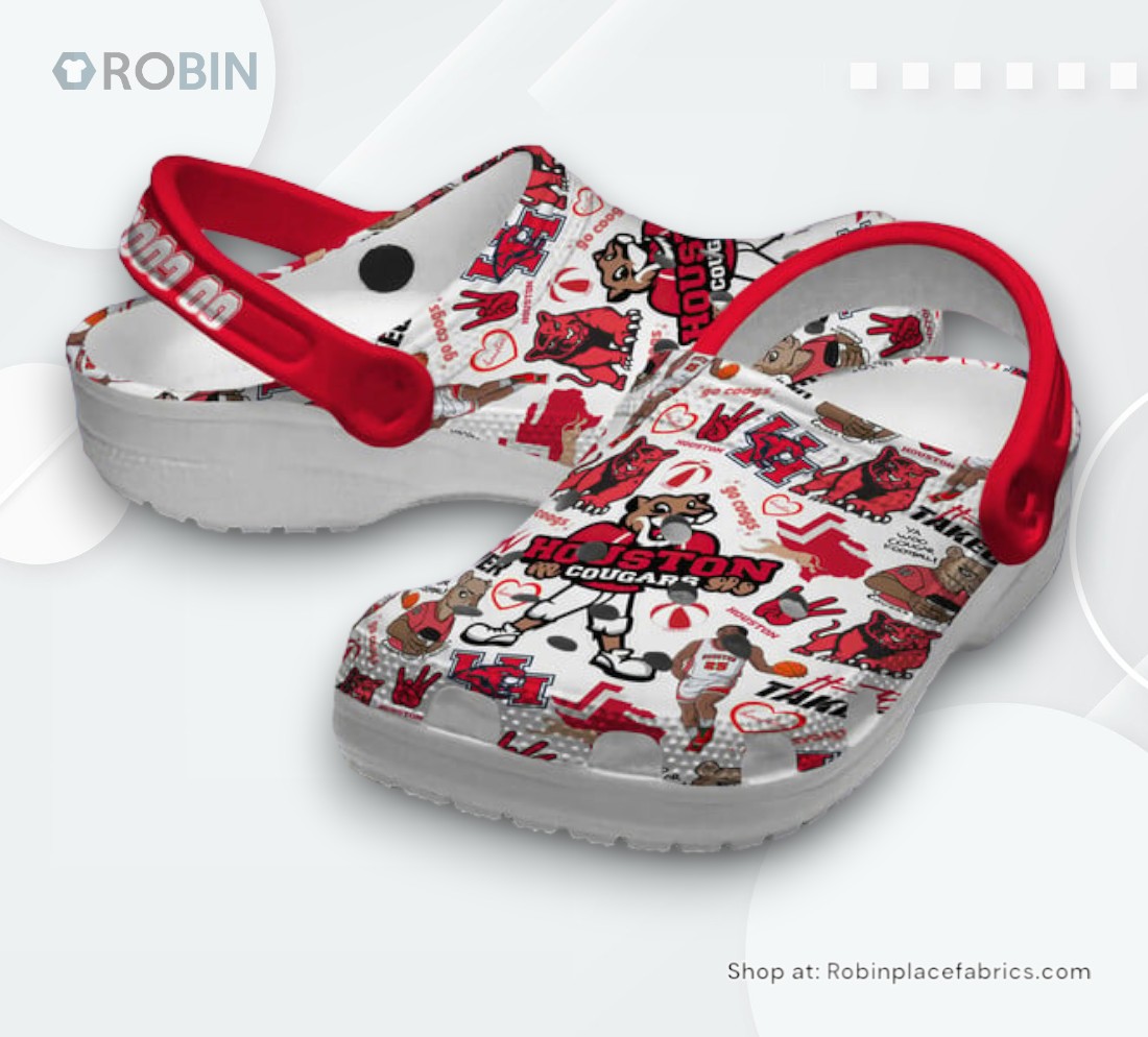 Houston Cougars NCAA Sport Crocs Classic Crocs Shoes, Houston Cougars Team Gifts