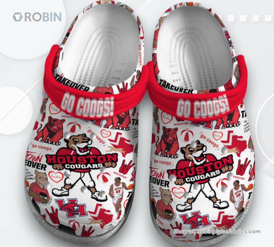 Houston Cougars NCAA Sport Crocs Classic Crocs Shoes, Houston Cougars Team Gifts Houston Cougars NCAA Sport Crocs Classic Crocs Shoes, Houston Cougars Team Gifts