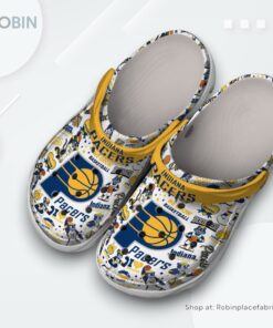 Indiana Pacers Basketball NBA Sport Classic Crocs Shoes, Pacers Unique Gifts