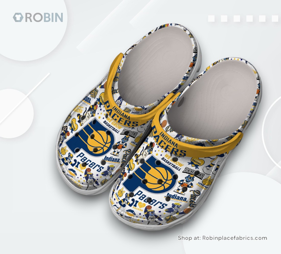 Indiana Pacers Basketball NBA Sport Classic Crocs Shoes, Pacers Unique Gifts
