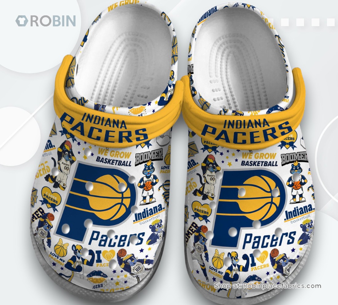 Indiana Pacers Basketball NBA Sport Classic Crocs Shoes, Pacers Unique Gifts