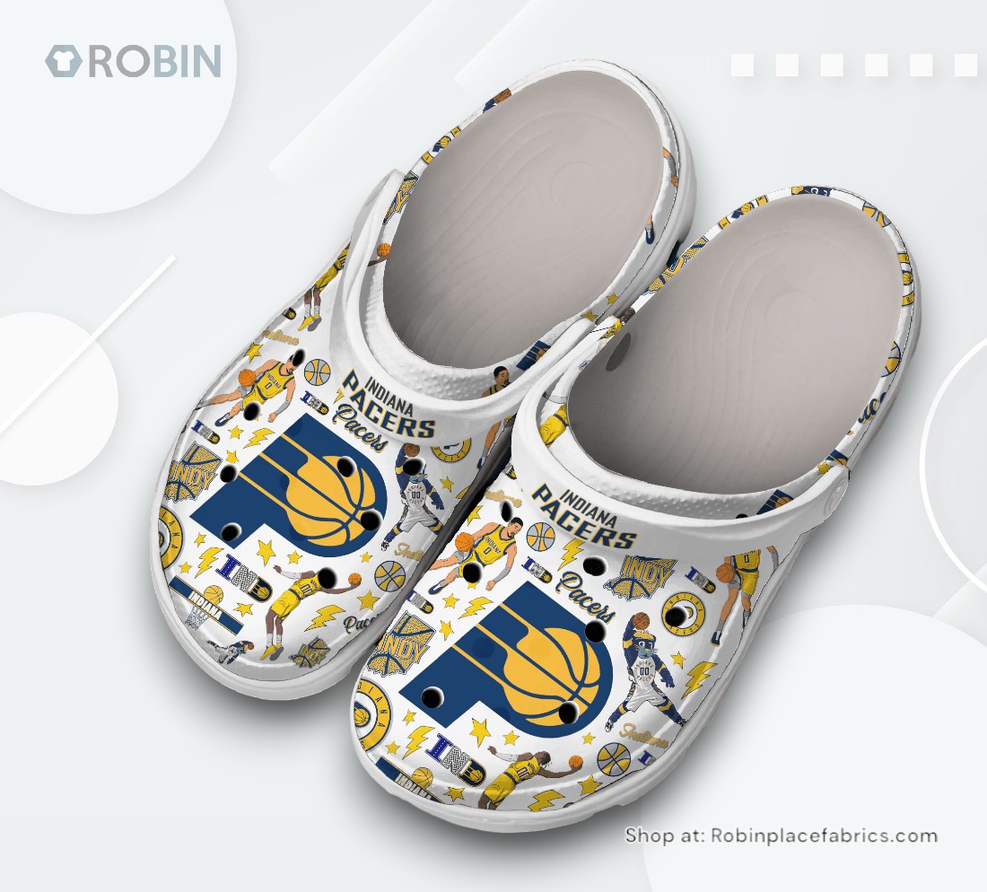 Indiana Pacers Basketball NBA Sport Classic Crocs Shoes, Pacers Unique Gifts