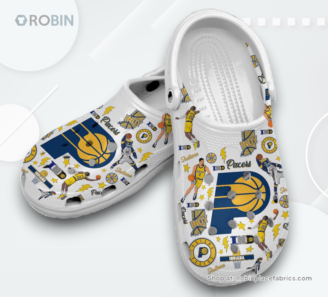 Indiana Pacers Basketball NBA Sport Classic Crocs Shoes, Pacers Unique Gifts