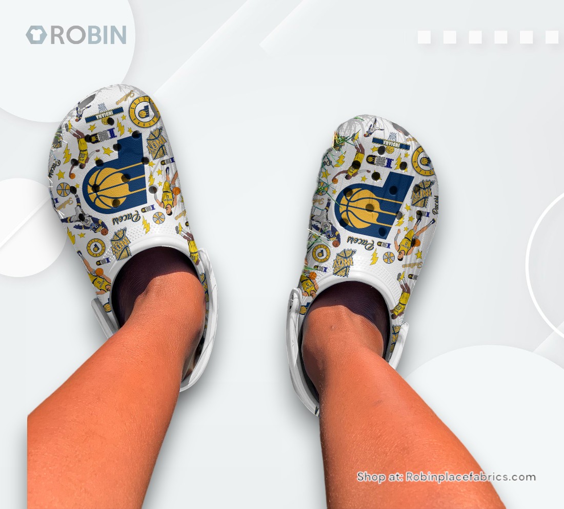 Indiana Pacers Basketball NBA Sport Classic Crocs Shoes, Pacers Unique Gifts