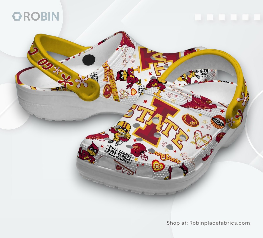 Iowa State Cyclones NCAA Sport Classic Crocs Shoes, Cyclones Gear