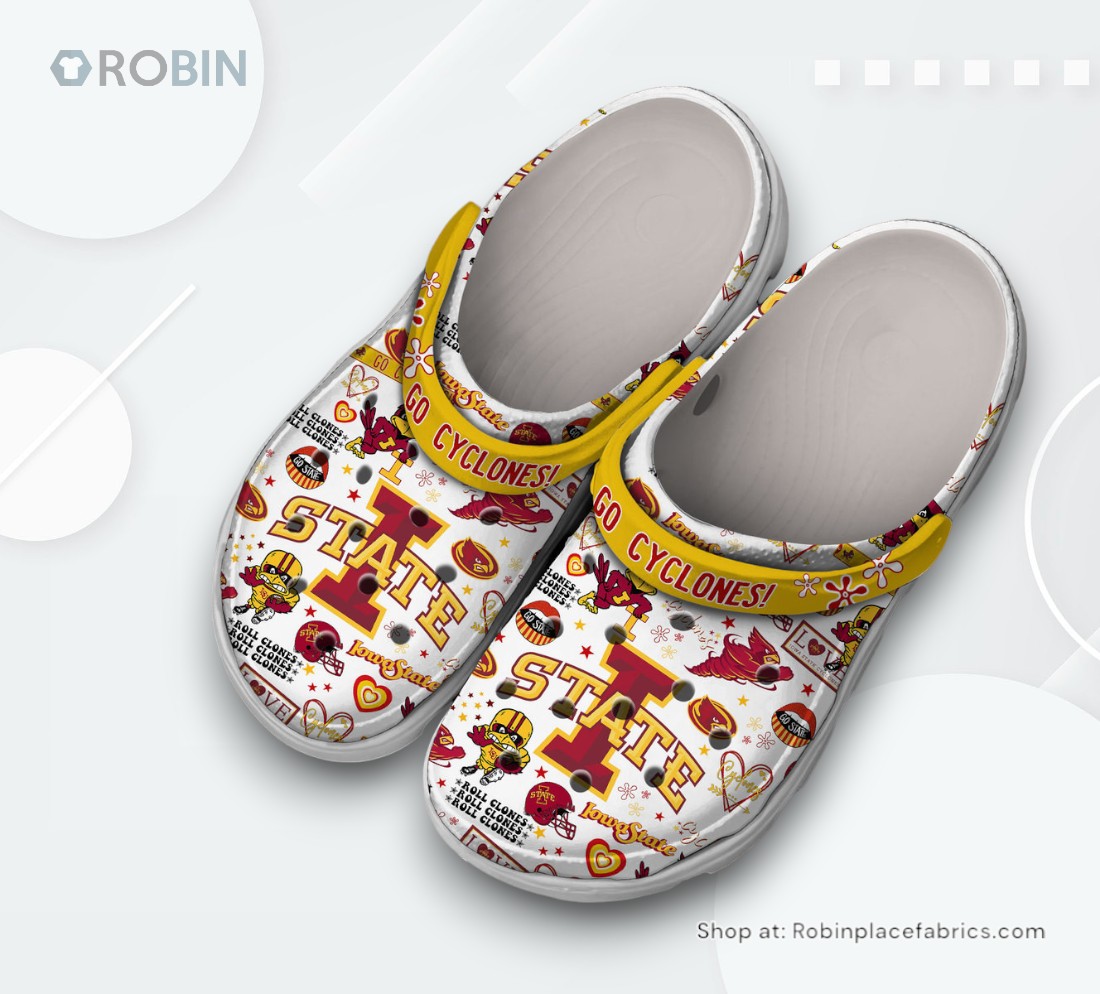 Iowa State Cyclones NCAA Sport Classic Crocs Shoes, Cyclones Gear