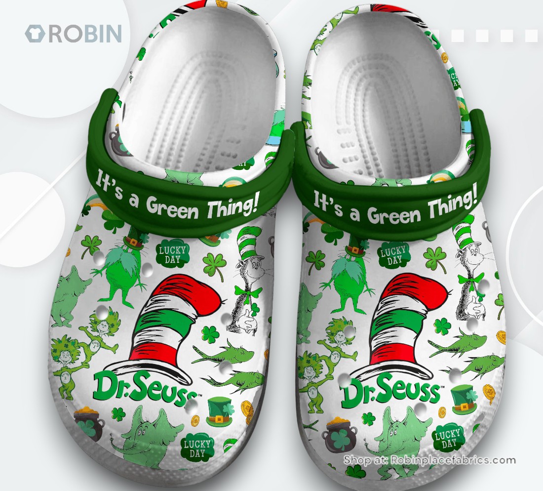Itâ€™s A Green Thing Dr.Seuss Lucky Day Classic Crocs Shoes