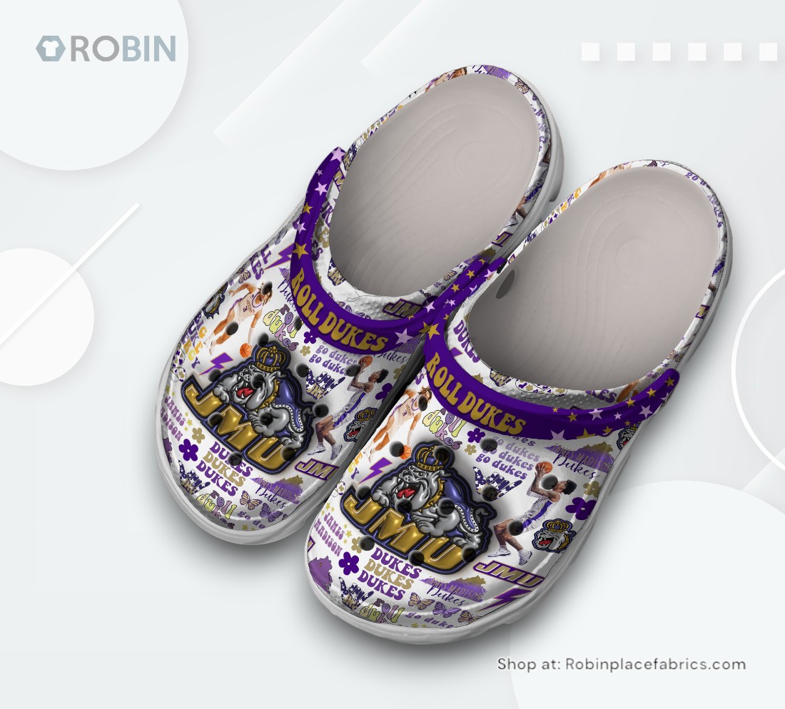 James Madison Dukes NCAA Sport Classic Crocs Shoes, James Madison Dukes Gear