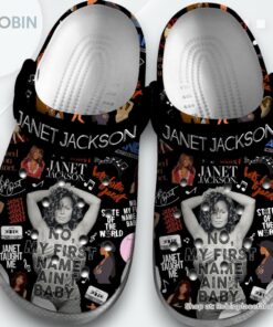 Janet Jackson Singer Music Classic Crocs Shoes